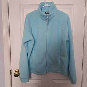 Columbia Blue Zipper Fleece Jacket